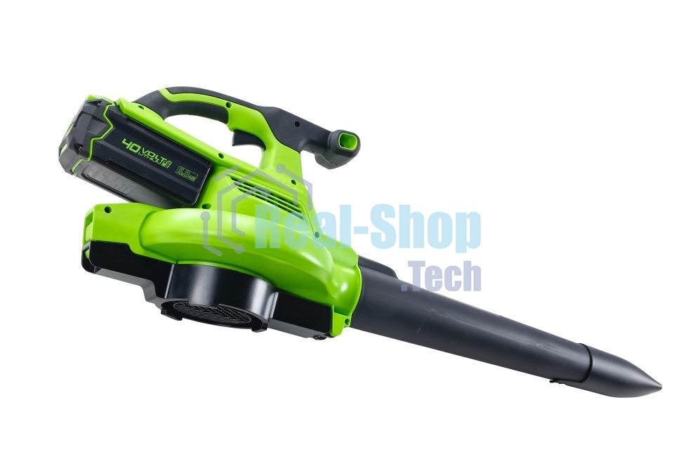 Садовый пылесос и воздуходув GreenWorks GD40BVIIK5, 40V, бесщеточный, c 1хАКБ 5А·ч и ЗУ (2406907UG)