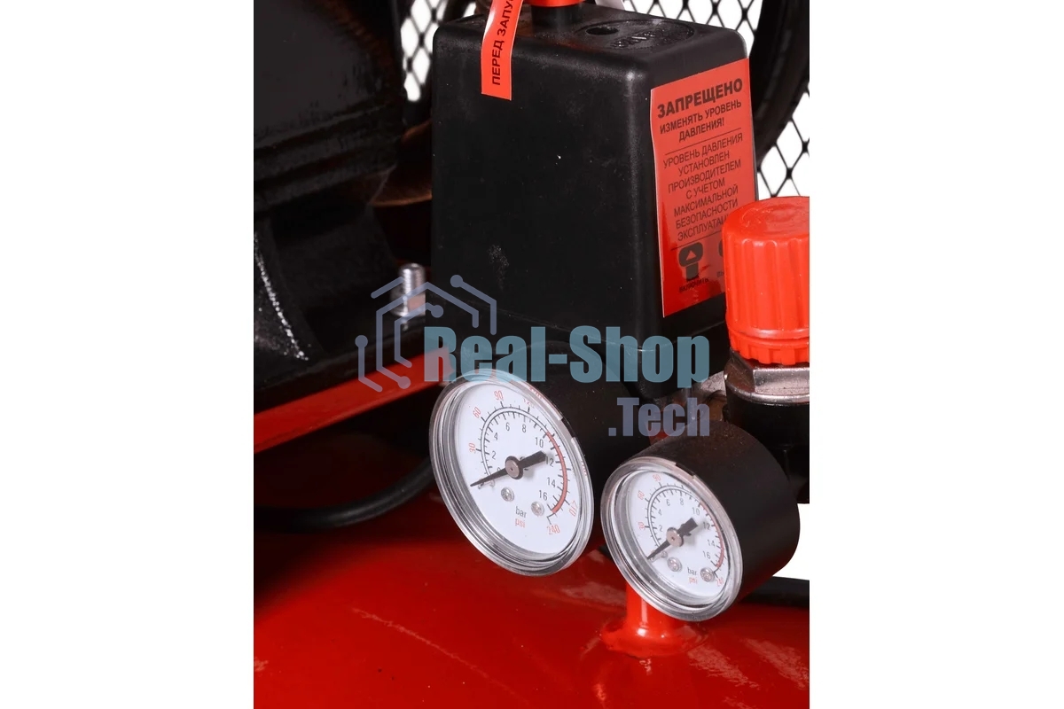 Компрессор поршневой Ресанта КП-100/400Р масляный 400л/мин 100л 2500Вт красный/черный