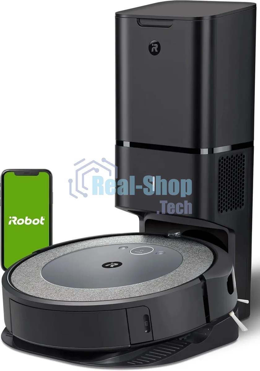 Робот-пылесос IROBOT Roomba i3+, серый/черный i355840plus_rnd