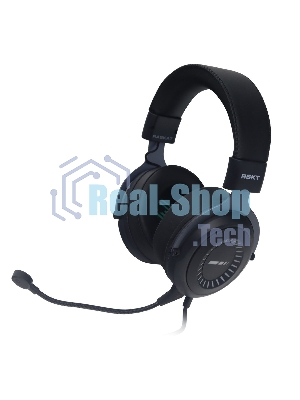 Гарнитура Raskat Strike 3U чёрный, проводная, USB, съёмный микрофон, подсветка