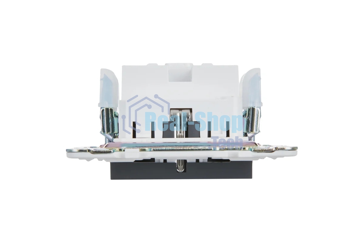 Розетка IEK SKANDY SK-R06G (SK-R14-16-1-K53) с заземлением, с защитными шторками, 16А безвинтовое крепление, графит