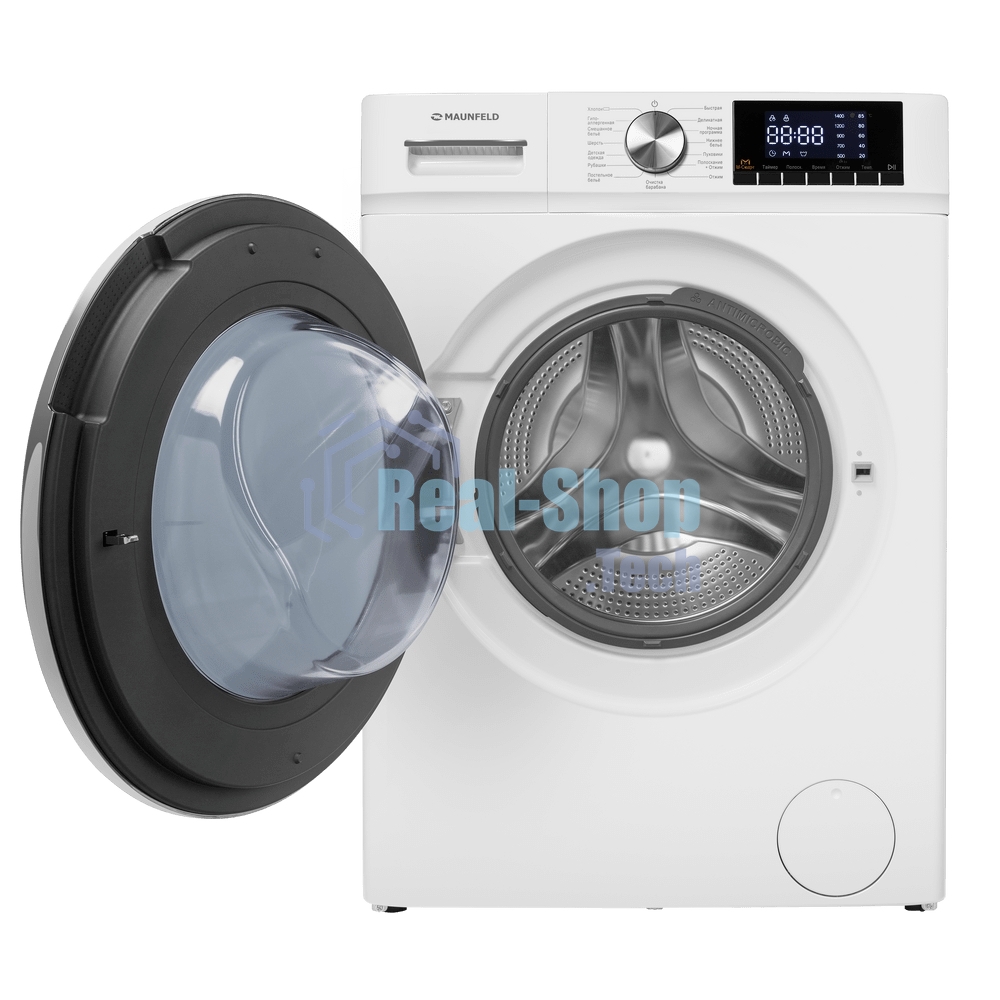 Стиральная машина Maunfeld MFWM127IWH02 белая, загрузка фронтальная 7кг, 1200 об/мин., класс: A+++