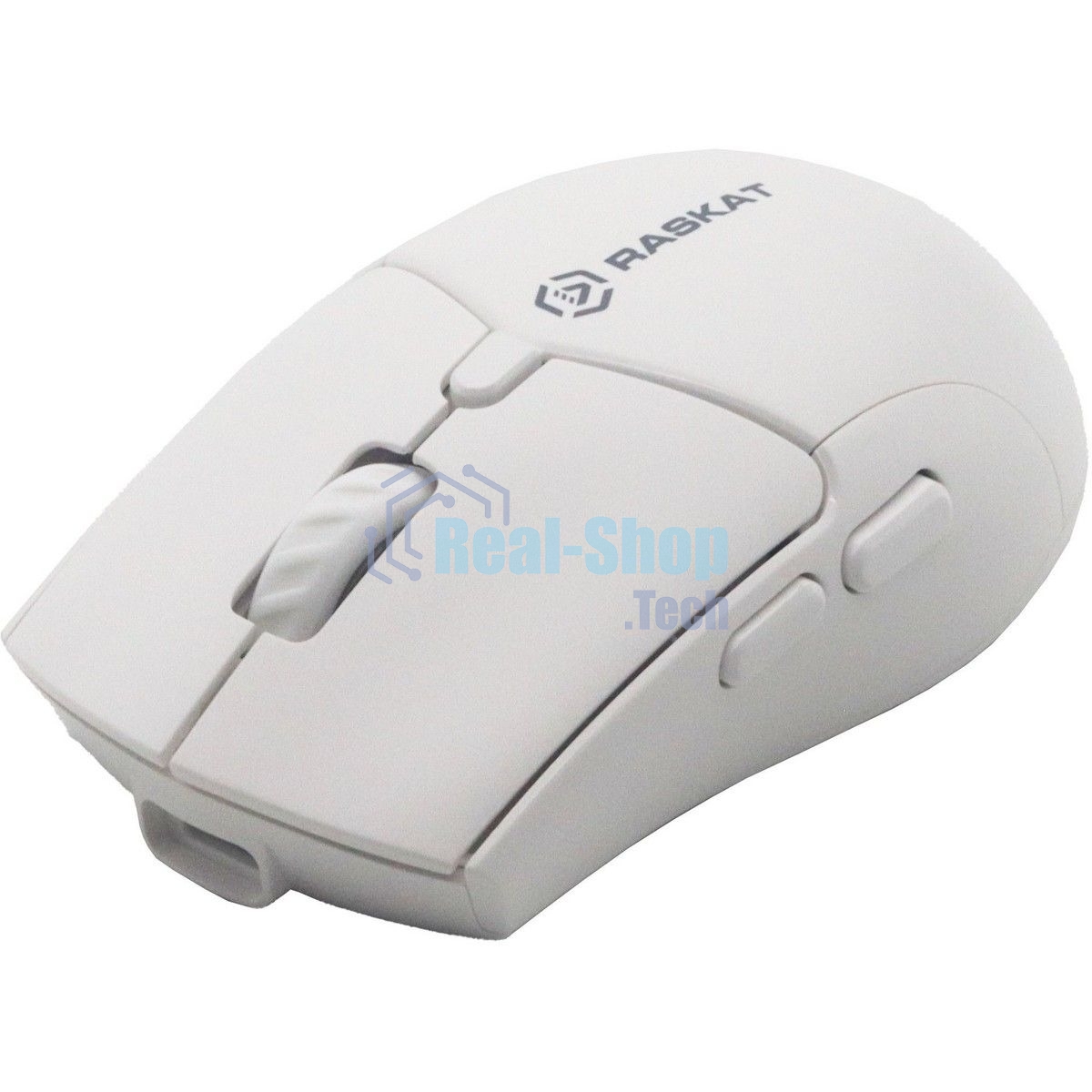 Мышь беспроводная Raskat M007WB белый, 2400 dpi, радиоканал, Bluetooth, USB, кнопки - 6