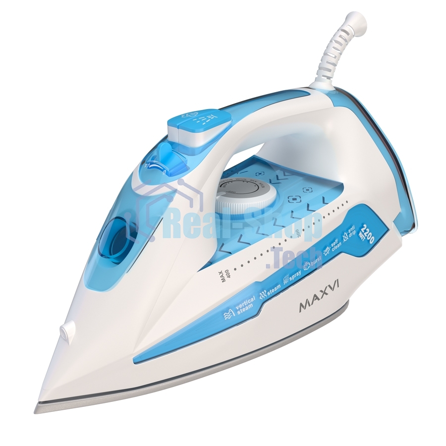 Утюг Maxvi SI2202 белый/голубой