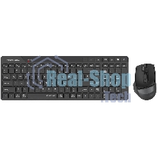 Комплект клавиатура+мышь A4Tech FStyler FB2800C Air2 беспроводной, USB + Bluetooth, 2000 DPI, черный/серый