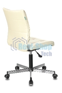 Кресло компьютерное Бюрократ CH-330M/BEIGE бежевый, искусственная кожа, крестовина металл, без подлокотников