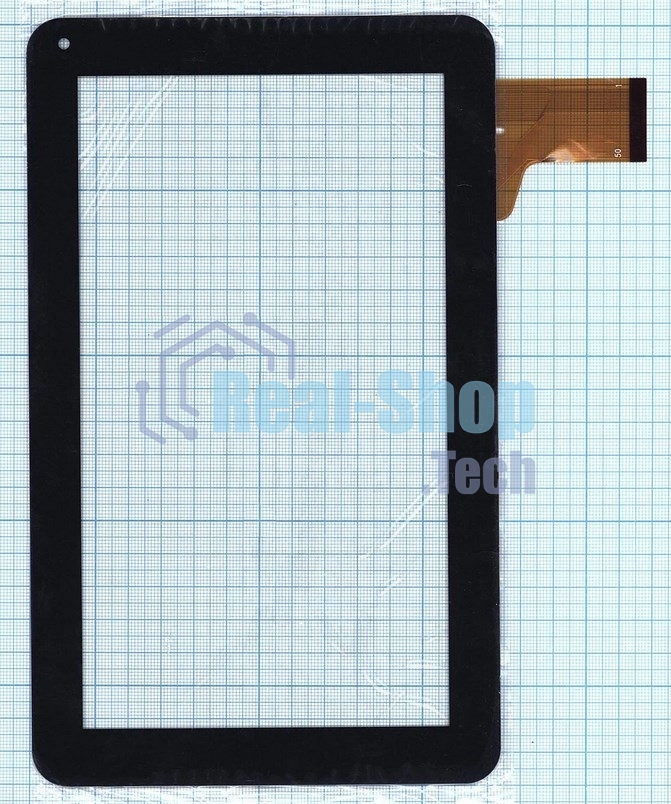 Сенсорное стекло (тачскрин) MF-358-090F-7. черное