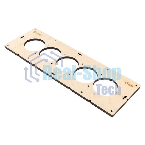 Шаблон для подрозетников EKF Expert sh-d68-5 c 5 отверстиями d 68 мм