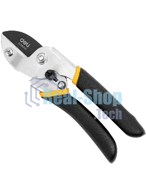 Секатор Deli DL580205 Размер 200 мм. Макс диаметр резки 15 мм. Сталь 55С. Термообработаная поверхность. Тефлоновая уплотненная пластиковая ручка.