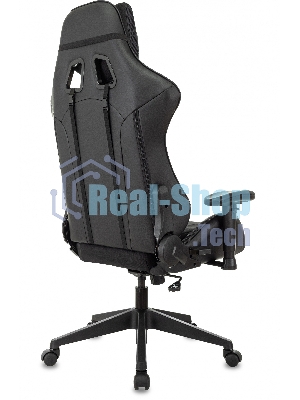 Кресло Бюрократ VIKING 4 AERO BLACK EDITION черный, экокожа, 120 кг, механизм качания