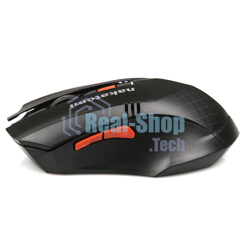 Мышь беспроводная Nakatomi MRON-04U черный, 1600 dpi, радиоканал, USB, кнопки - 6