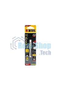 Сверло спиральное по металлу Denzel 3,2 x 65мм, Р6М5, Golden Tip, 2 шт.