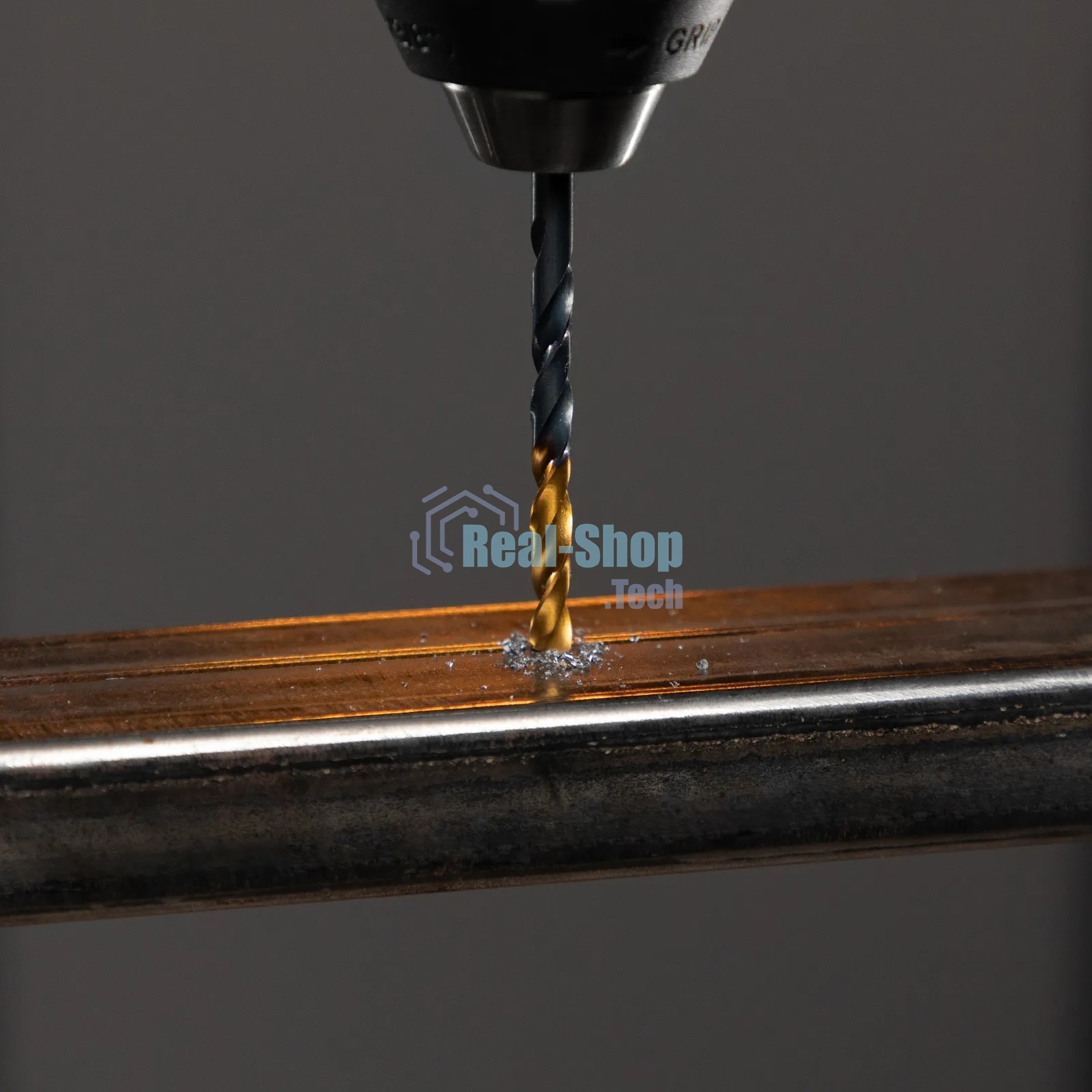 Набор сверл по металлу Denzel 1-10 мм, HSS-Tin, Golden Tip, 10 шт