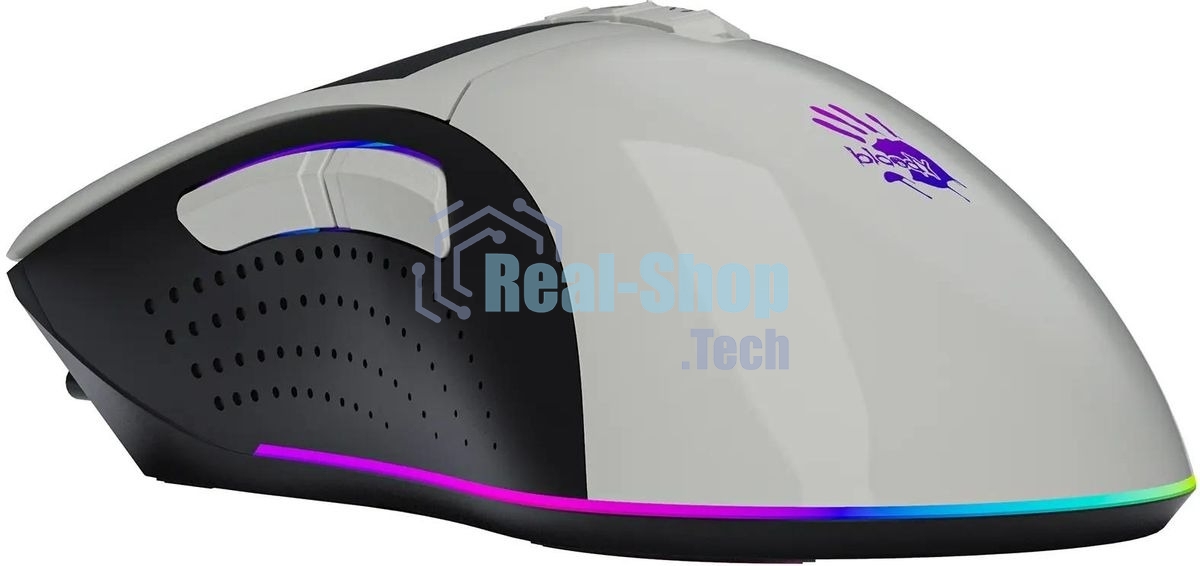Мышь проводная A4Tech Bloody W90 Max белый/черный, 10000 dpi, USB, кнопки - 10