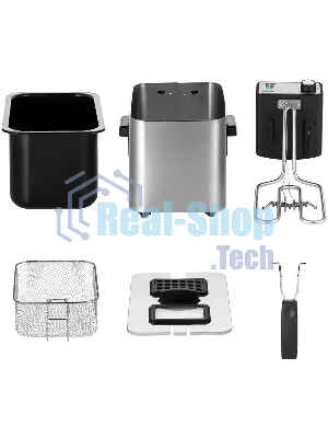 Фритюрница Kitfort КТ-4053 2000Вт серебристый/черный