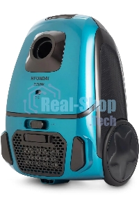 Пылесос Hyundai HYV-B4990 бирюзовый/черный, 400/2220 Вт, уборка сухая, пылесборник мешок, 2.5 л (в компл.:1мешок)