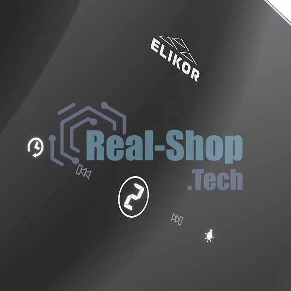 Вытяжка каминная Elikor Wave BK 50 черный, 50 см, 750 куб. м/ч, 56 дБ