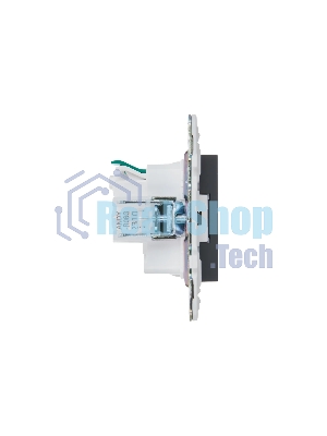Розетка IEK SKANDY SK-R06G (SK-R14-16-1-K53) с заземлением, с защитными шторками, 16А безвинтовое крепление, графит