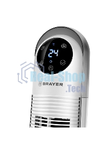 Вентилятор BRAYER BR4956, эл.упр.,пульт ДУ,вращение,мощ-ть 60Вт, LED дисплей,3 скор.Таймер