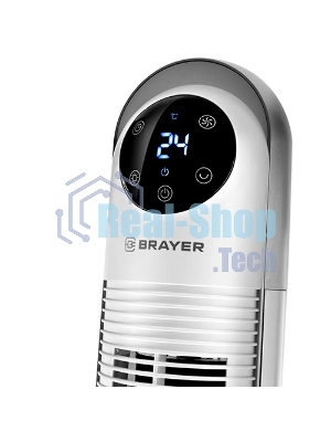 Вентилятор BRAYER BR4956 белый, напольный, 60 Вт, 3 скорости