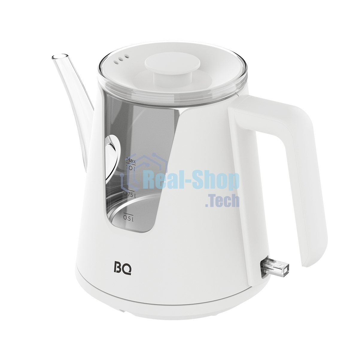 Чайник электрический BQ KT0046DW белый, 2200 Вт, 1л