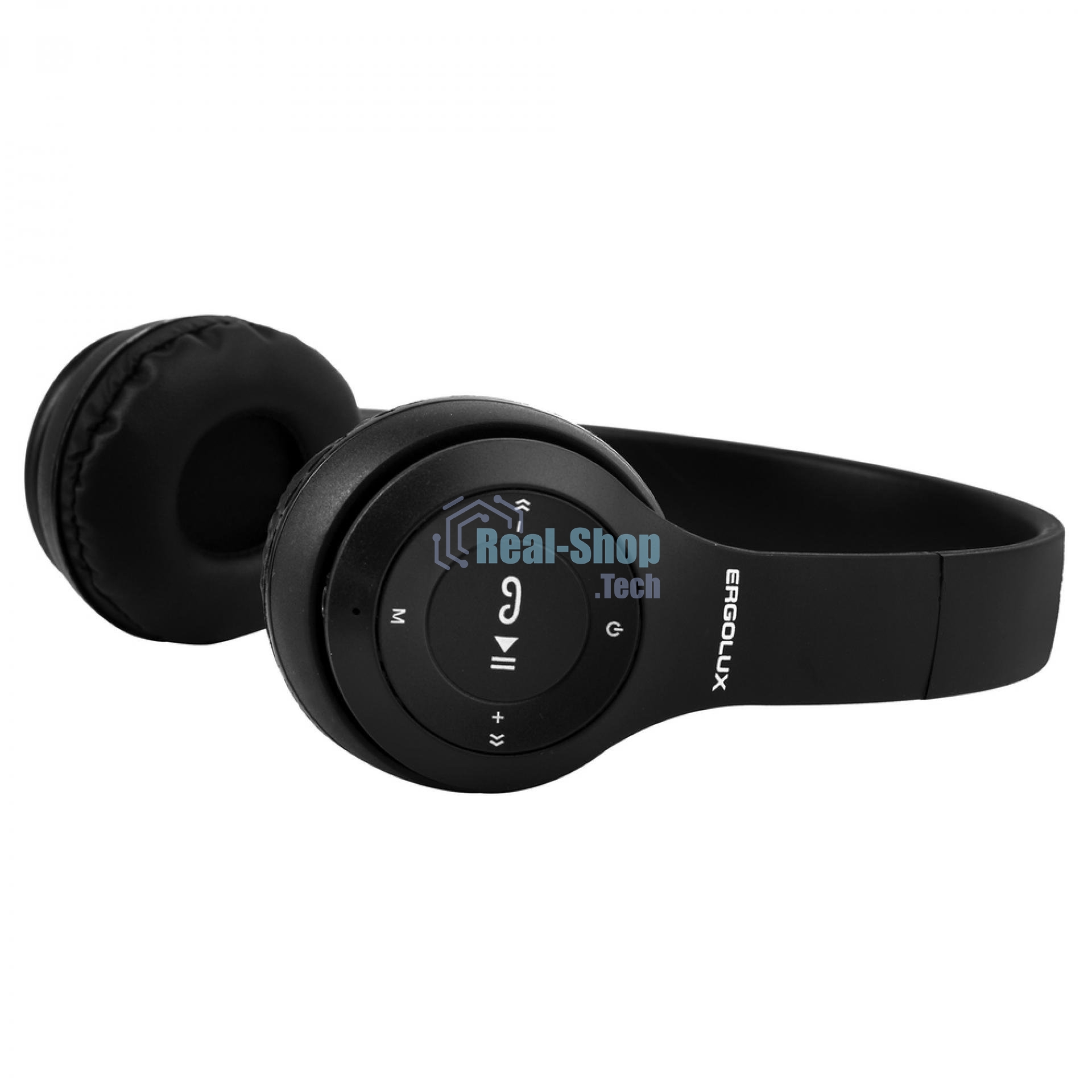 Наушники накладные беспроводные Ergolux ELX-BTHP01-C02 черный