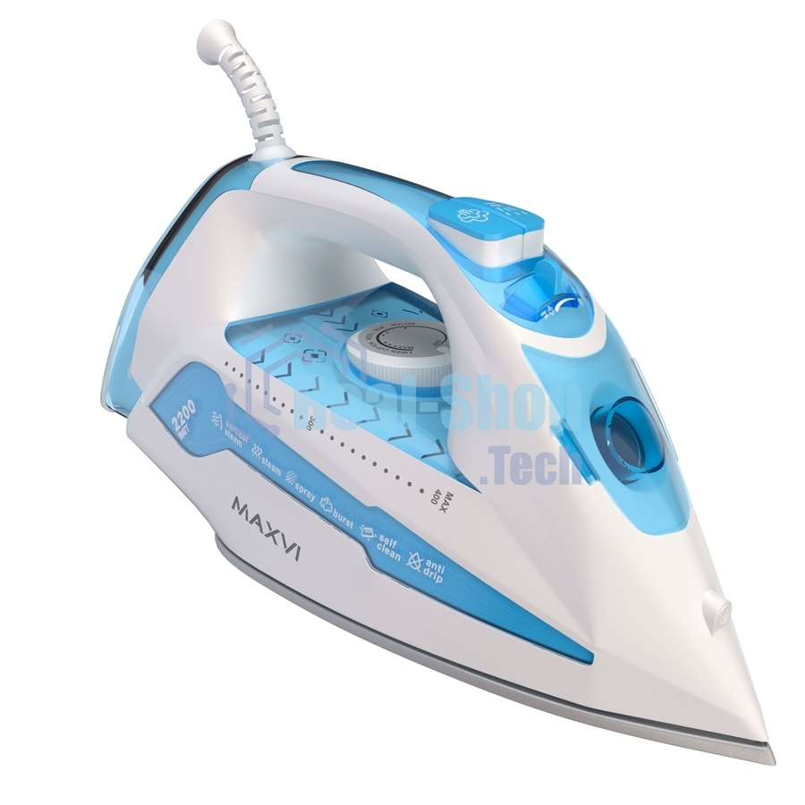 Утюг Maxvi SI2202 белый/голубой