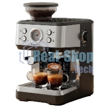 Кофемашина рожковая SA-6122 1050 Вт 1,6 л 20 бар, серебряный/черный, со встроенной кофемолкой