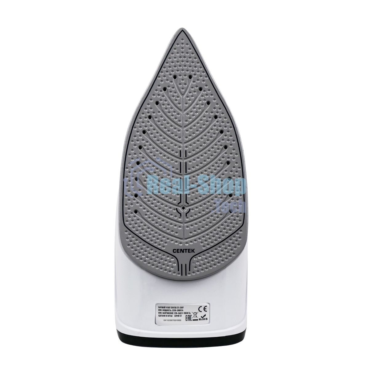 Утюг Centek CT-2307 черный/белый, 2800 Вт, 60 г/мин, 190 г/мин, 300 мл