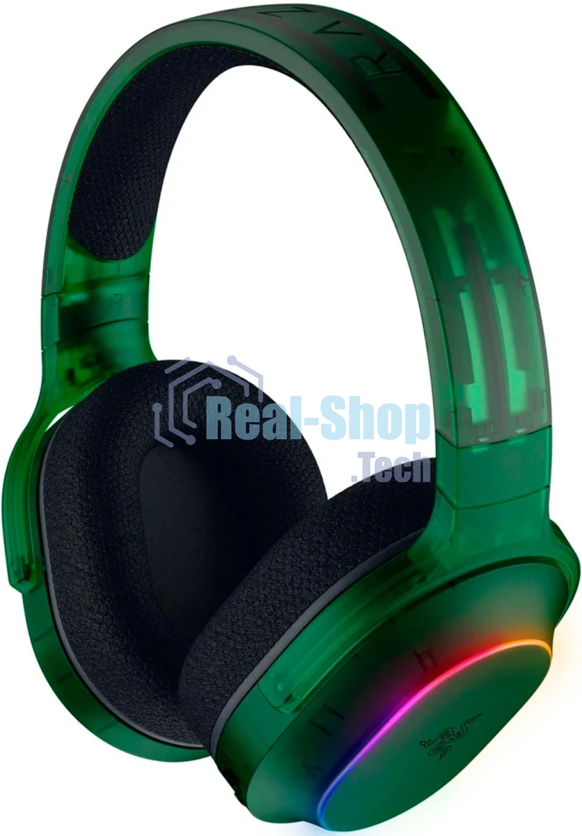 Гарнитура Razer Barracuda X Chroma Phantom Green Edition зелёный, беспроводная, Bluetooth, до 70 ч, подсветка