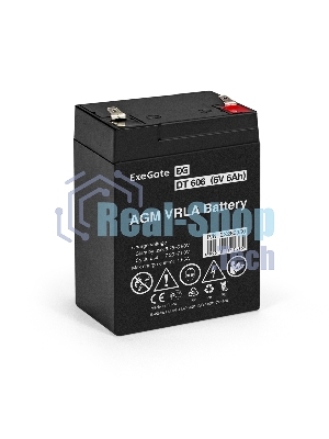 Батарея для ИБП ExeGate DT 606 (6V 6Ah), клеммы F1