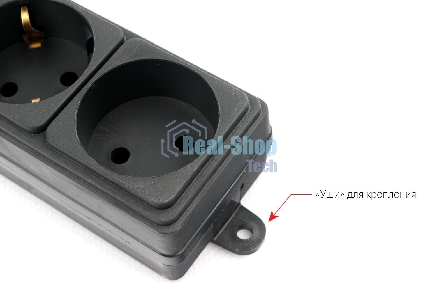 Сетевой фильтр PC черный 5 м 6 р 16А_SPG6-B5M