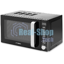 Микроволновая печь Hyundai HYM-D3034 черный/хром 20 л, 700 Вт, кнопки, поворотный механизм
