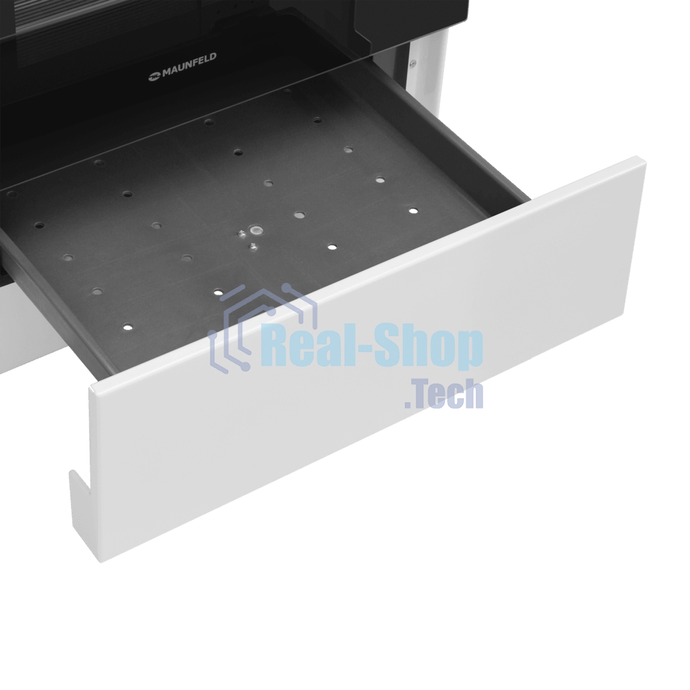 Плита электрическая Maunfeld MEC55CW07 белый, конфорок 4 шт, духовка 60 л, 50 см x 85 см x 60 см