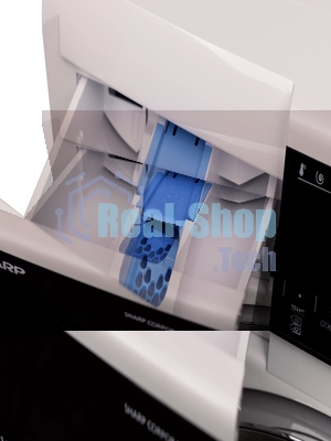 Стиральная машина Sharp ES814RW белый, загрузка фронтальная 8 кг, 1400 об/мин, класс: A+++