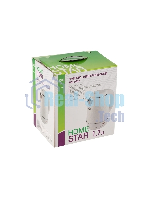 Чайник электрический Homestar HS-1007 1,7 л, 1500 Вт, белый