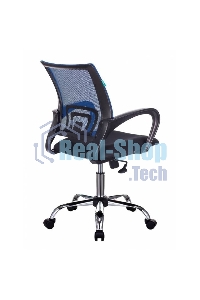 Кресло компьютерное Бюрократ CH-695N/SL/BL/TW-11 спинка сетка синий TW-05, сиденье черный TW-11, крестовина хром