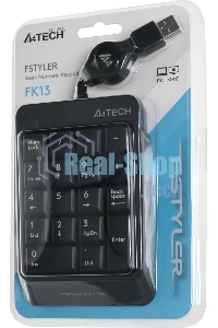 Числовой блок проводной A4Tech Fstyler FK13, USB, серый