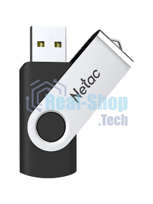 Флешка USB Netac U505 (NT03U505N-032G-32BK), 32Gb, USB 3.0, R/W 110/45, черный/серебристый