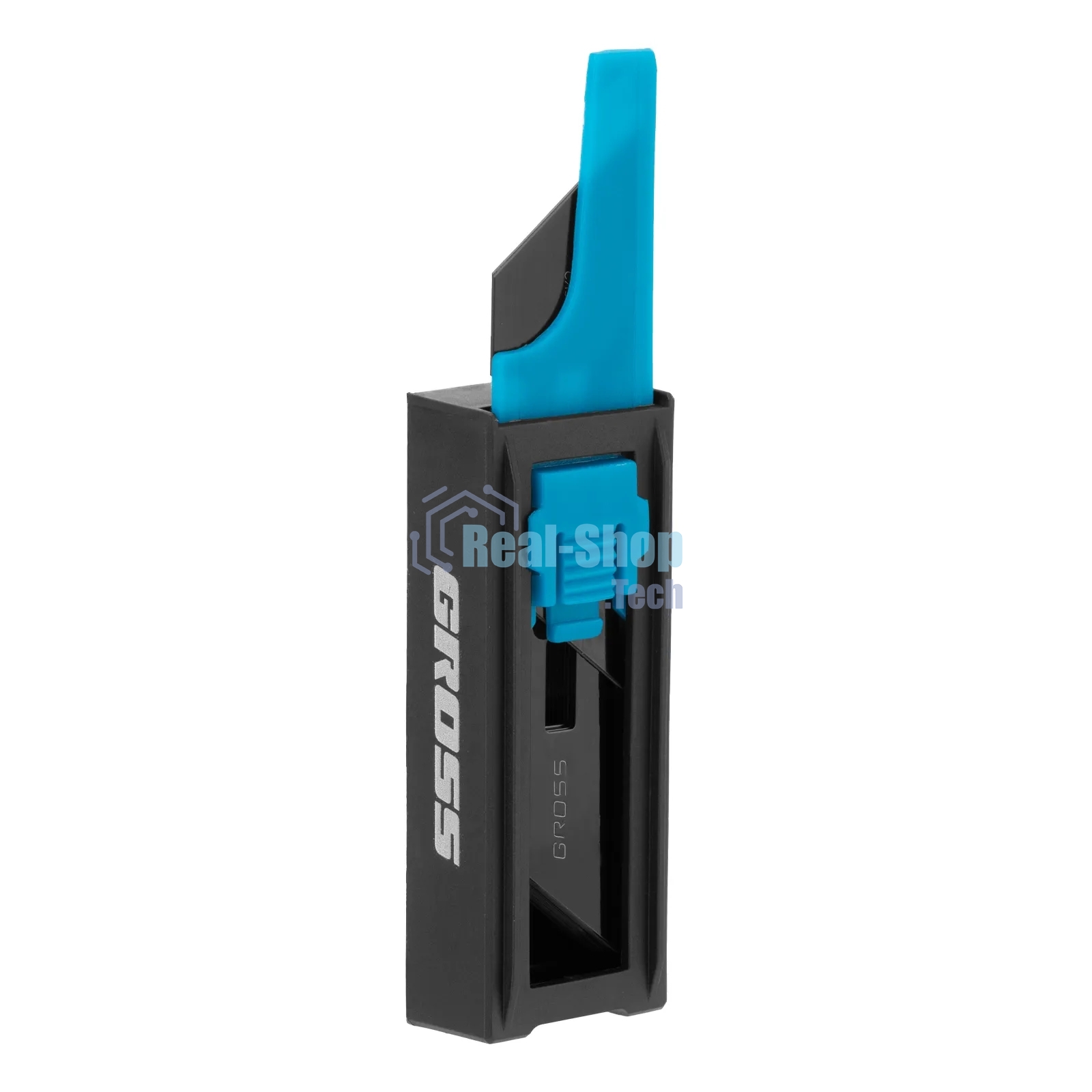 Лезвия Gross 79377, 19 мм, SK2 Black, трапециевидные, выдвижной пластиковый пенал, 10 шт.