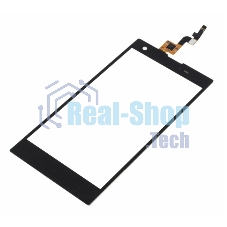 Сенсорное стекло (тачскрин) для Fly IQ4511 Tornado One Octa, черное