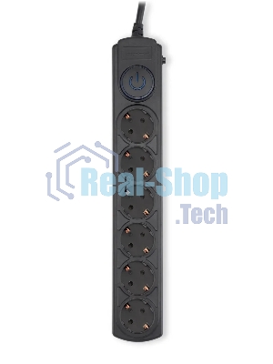 Сетевой фильтр Ippon BK-6-EU-3-16-B 3 м (6 розеток) черный (коробка)