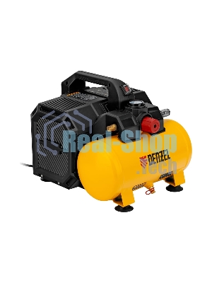 Компрессор Denzel DLS750/6 безмасляный малошумный 750 Вт, 140 л/мин,ресивер 6 л