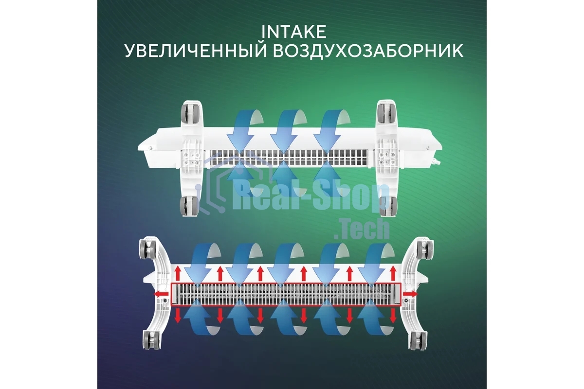 Конвектор Ballu Camino Eco Turbo BEC/EMT-1000 белый, 1000 Вт, 15 м2, термостат