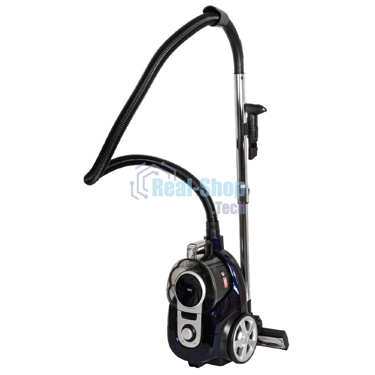 Пылесос JVC JH-VC430 синий, 360/2100 Вт, уборка сухая, пылесборник контейнер, 2.5 л