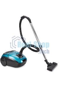 Пылесос Hyundai HYV-B4990 бирюзовый/черный, 400/2220 Вт, уборка сухая, пылесборник мешок, 2.5 л (в компл.:1мешок)