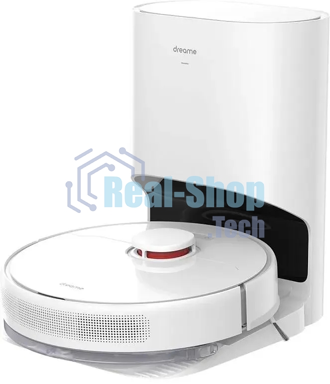 Робот-пылесос DreameBot Robot Vacuum and Mop D9 Plus белый, 3200 мА*ч Li-Ion, уборка влажная/сухая, пылесборник контейнер 0.4 л