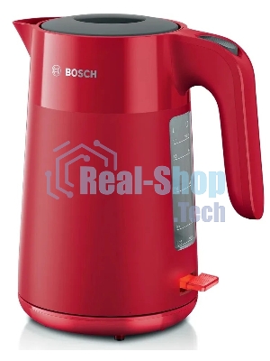Чайник электрический Bosch TWK 2M164, 1.7л, красный