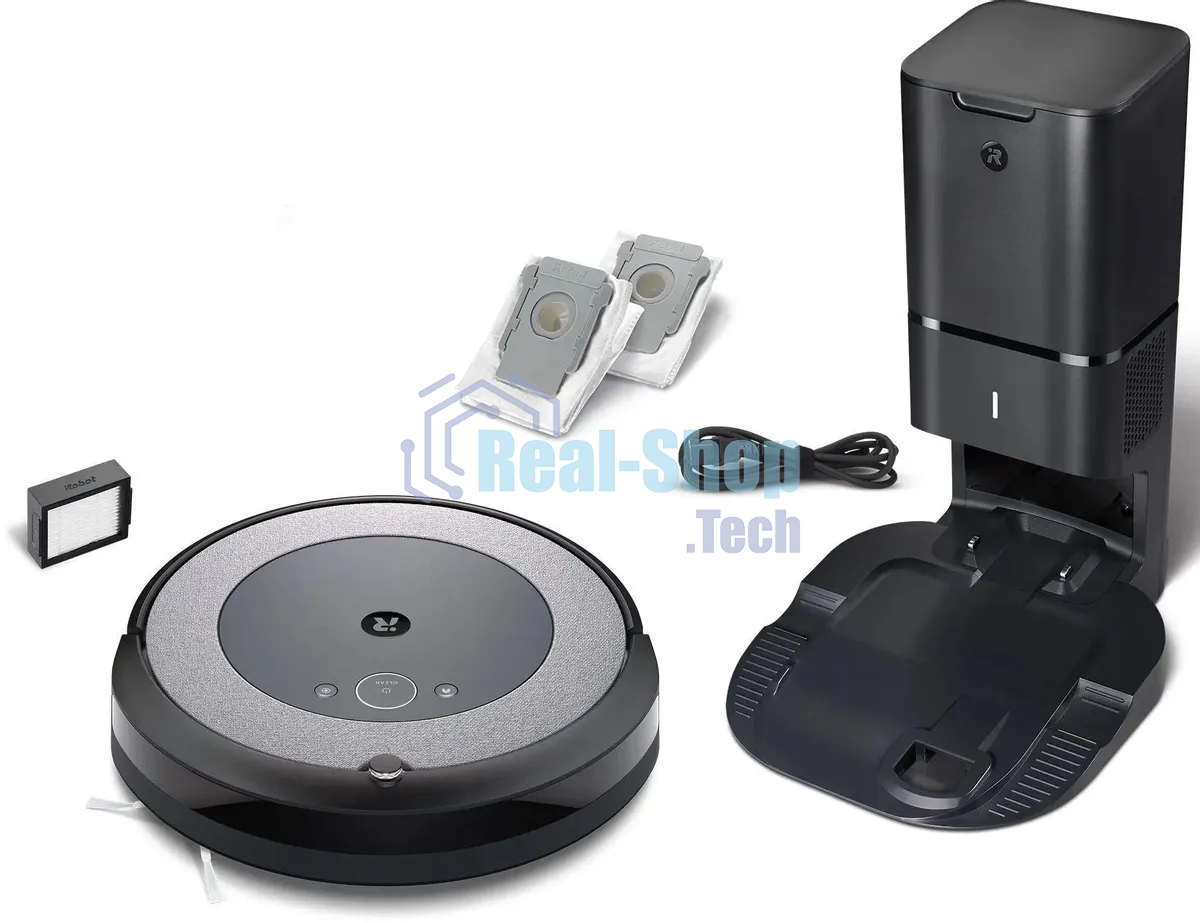 Робот-пылесос IROBOT Roomba i3+, серый/черный i355840plus_rnd