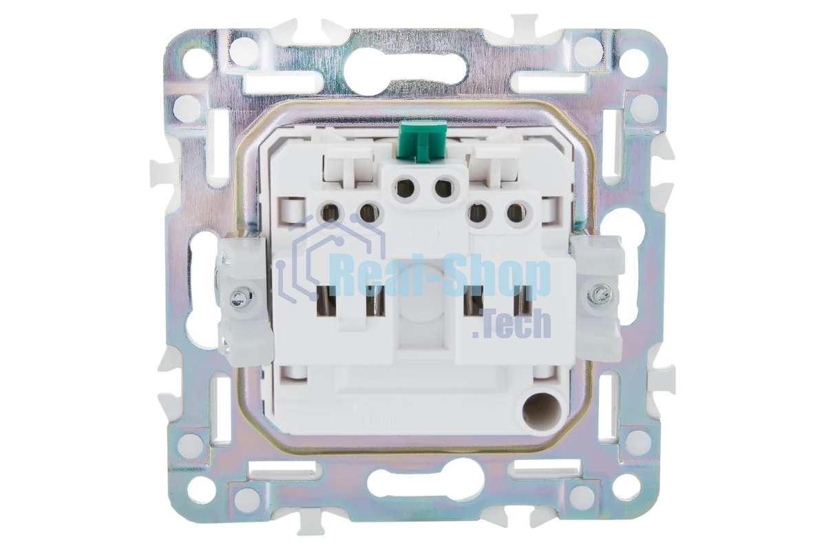 Розетка IEK SKANDY SK-R06G (SK-R14-16-1-K53) с заземлением, с защитными шторками, 16А безвинтовое крепление, графит